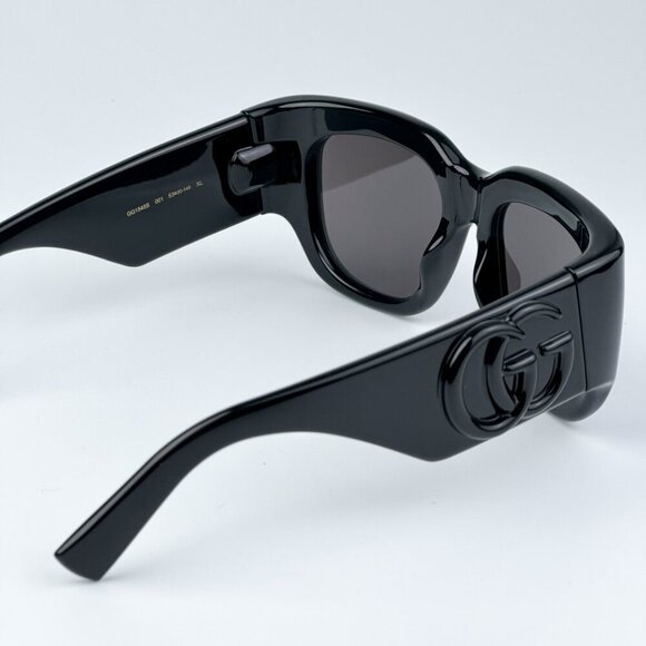 Gucci GG1545S 001 BRAND NEW Sunglasses Black Grey Women Square main image 9